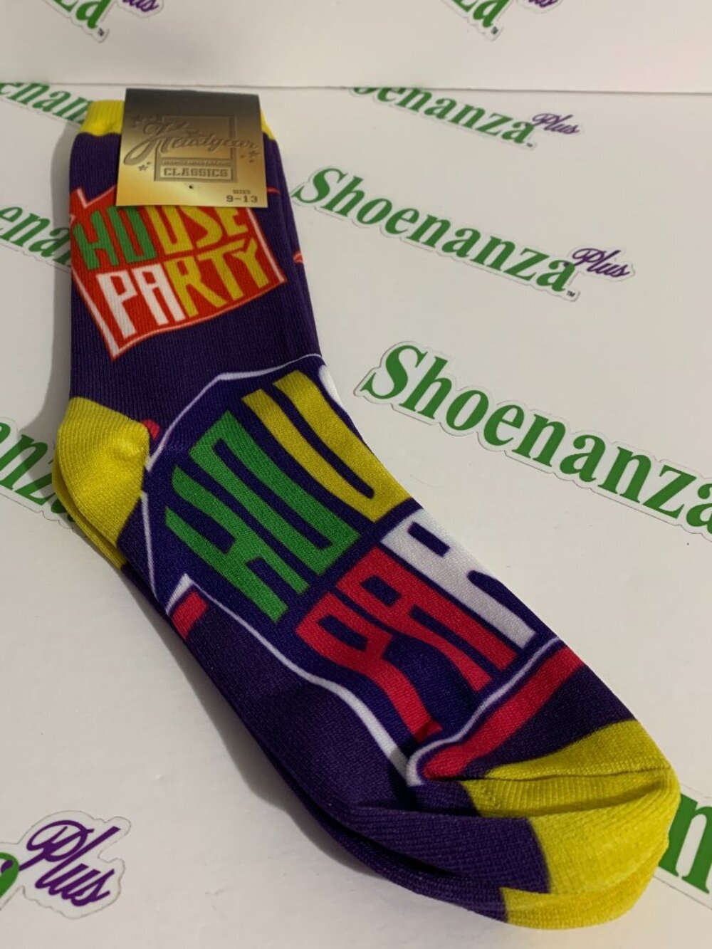 Headgear Classics Socks House Party Kid N' Play Crew Purple Mens Size 9 - 13